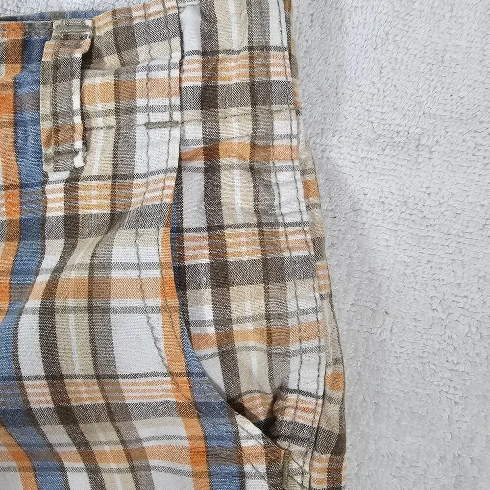 OshKosh B'Gosh Vintage Plaid Shorts With Adjustable Waist Unisex Toddler Size 5